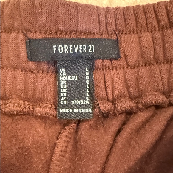 Forever 21 Brown Wide Leg Cargo Sweatpants - Picture 4 of 7